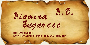 Miomira Bugarčić vizit kartica
